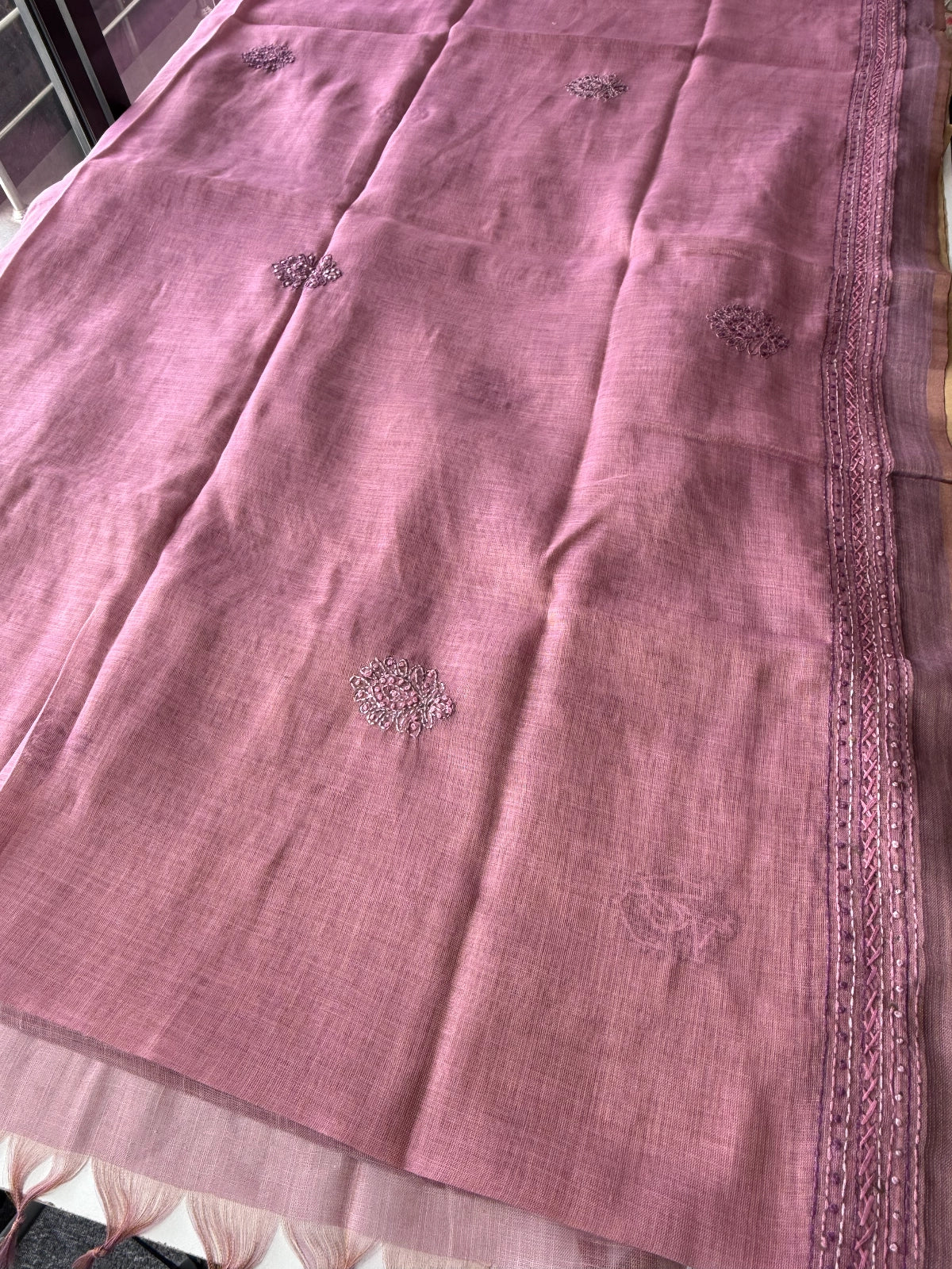 Linen tissue saree / SG79S