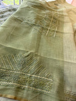 Linen tissue saree / SG79S