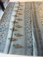 Tissue Linen Saree / S5058