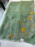 Glass Organza Saree/4435