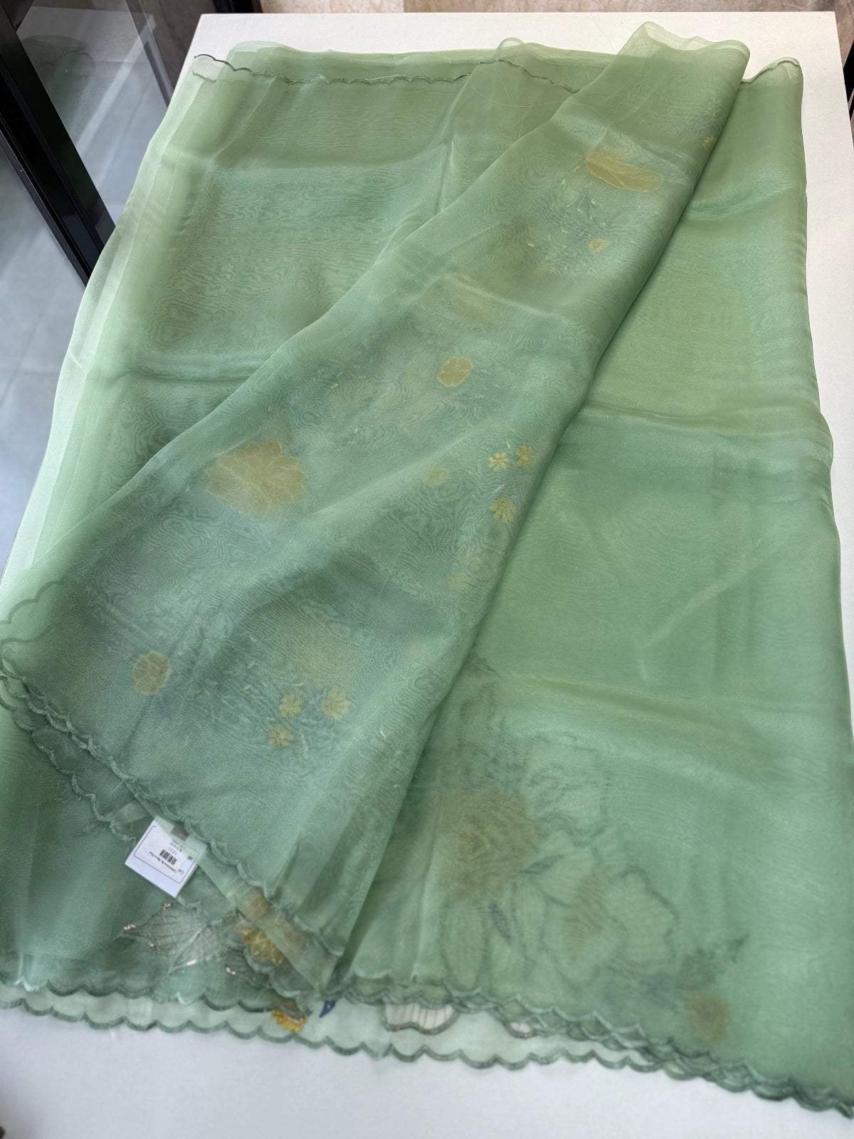 Glass Organza Saree/4435