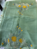 Glass Organza Saree/4435