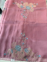 Glass Organza Saree/4435