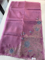 Glass Organza Saree/4435