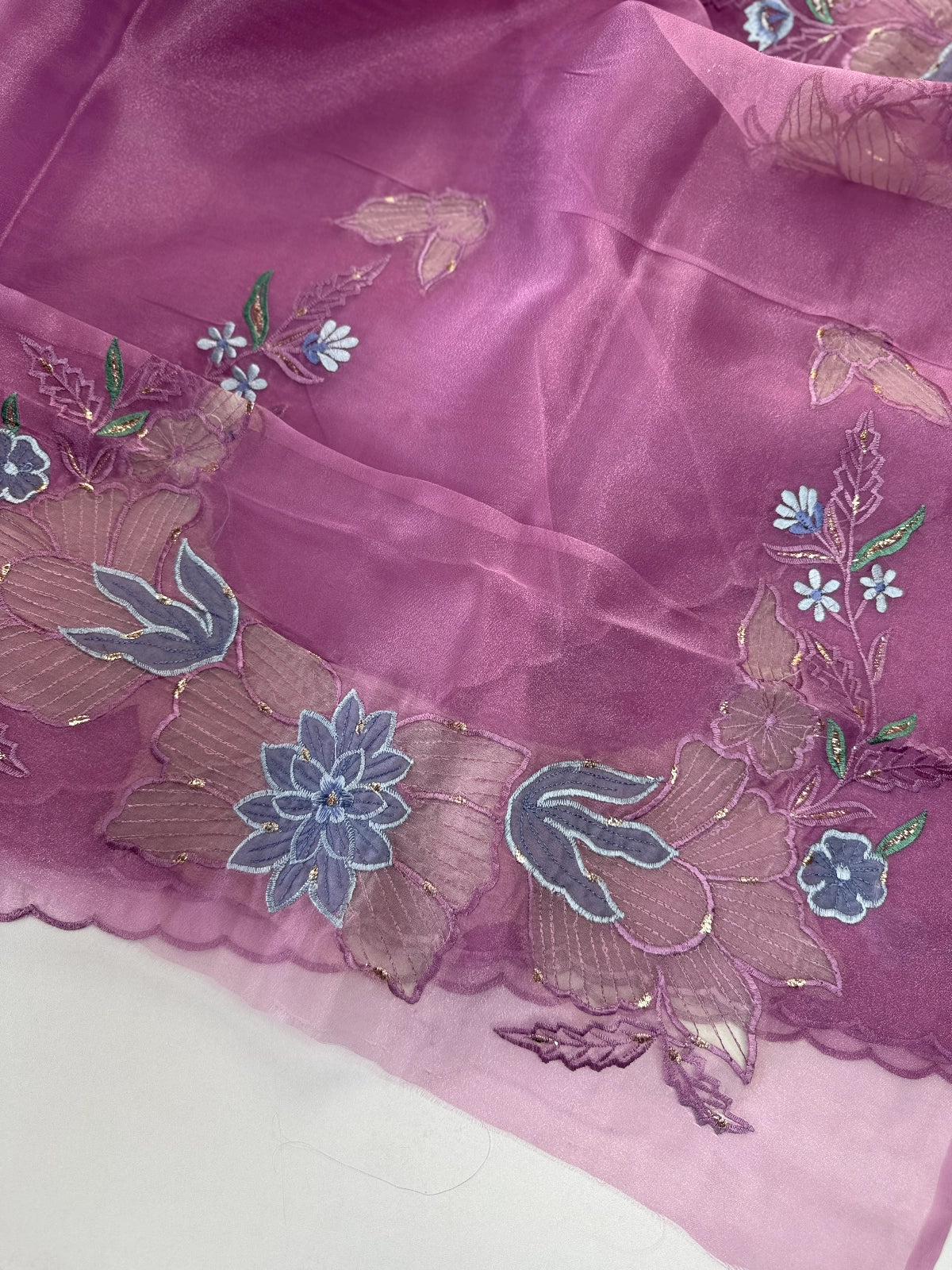 Glass Organza Saree/4435