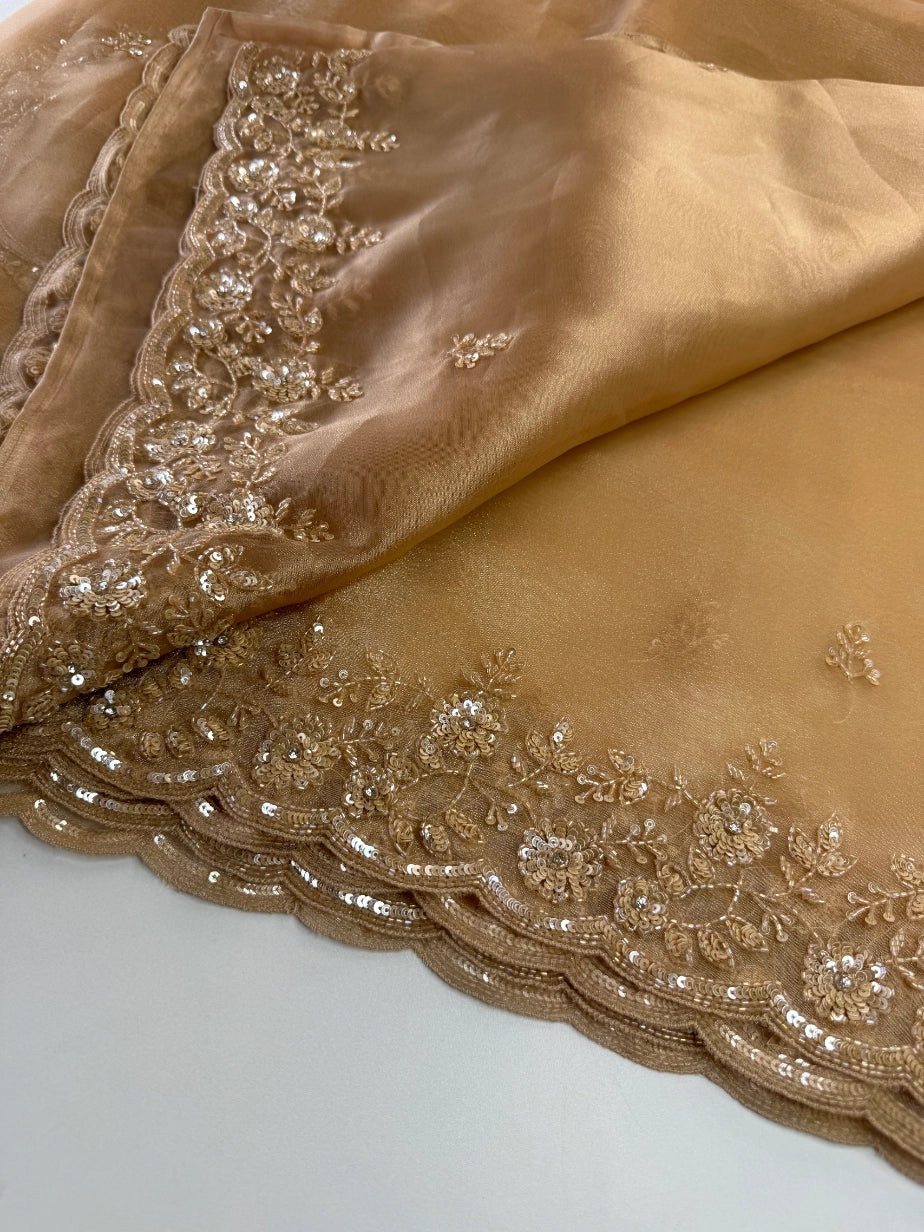 Glass Organza Saree/ SP96
