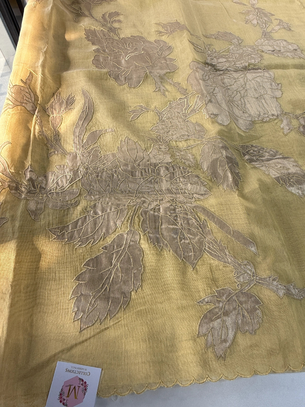 Chanderi Tissue blended Saree/ AWS16