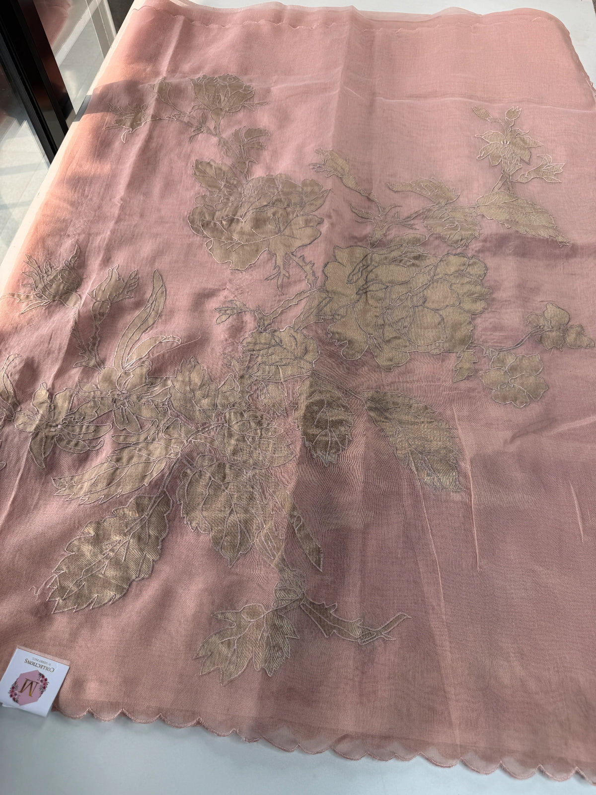 Chanderi Tissue blended Saree/ AWS16