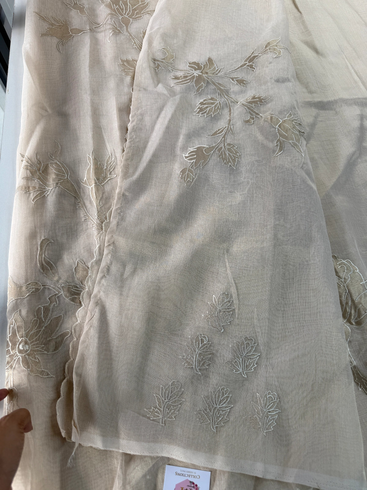Chanderi Tissue blended Saree/ AWS16