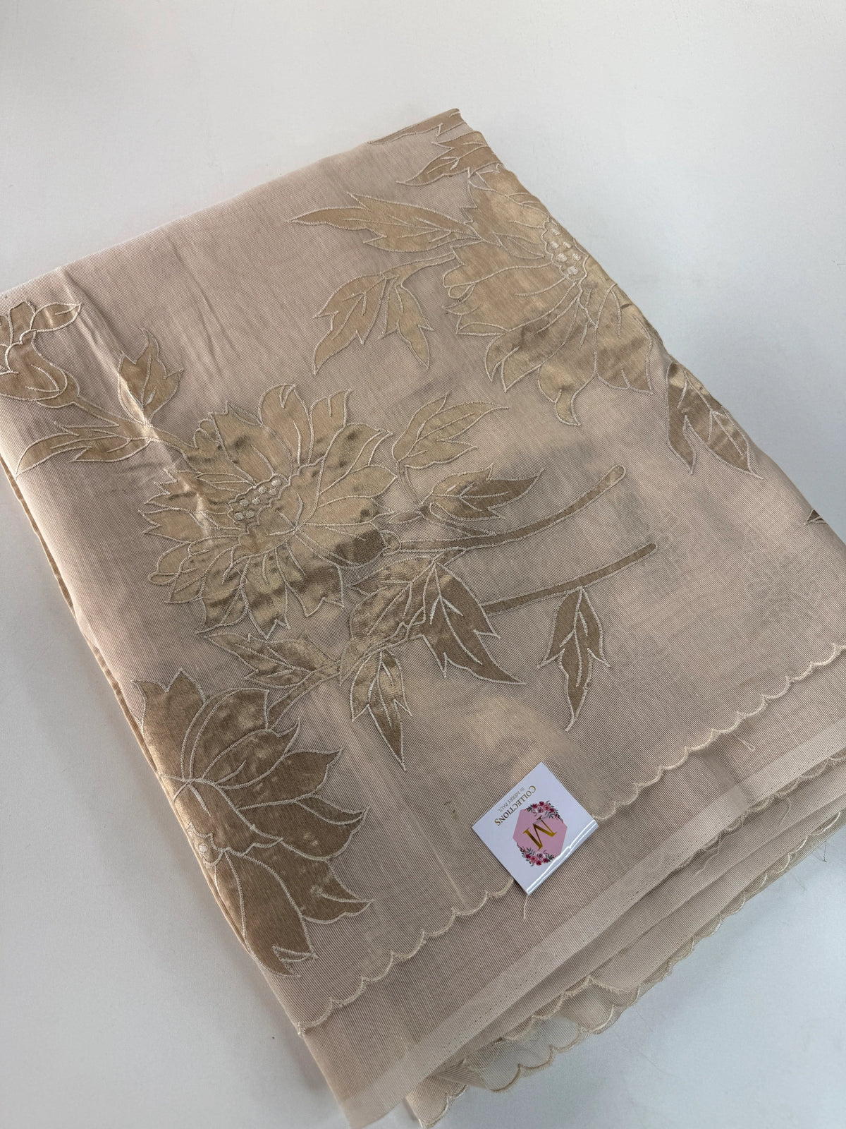 Chanderi Tissue Blended Saree/ AWS17