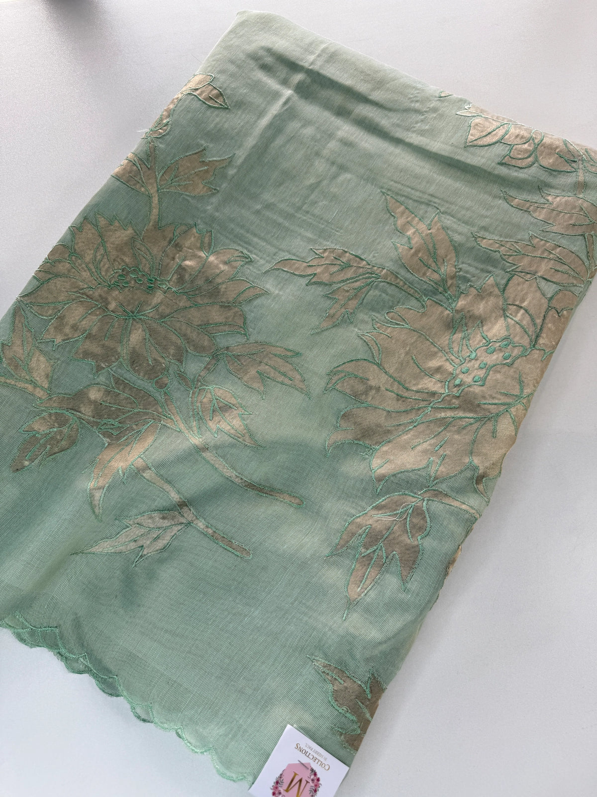 Chanderi Tissue Blended Saree/ AWS17