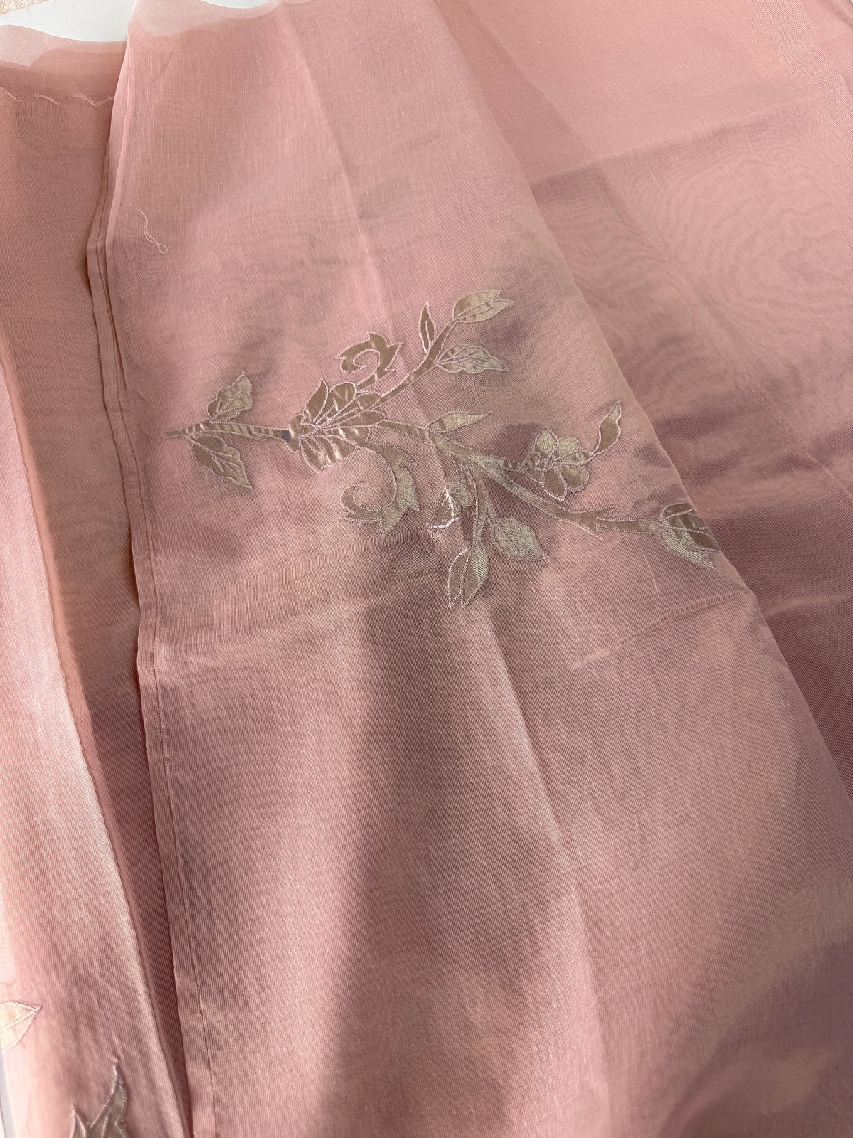 Chanderi Tissue Blended Saree/ AWS17