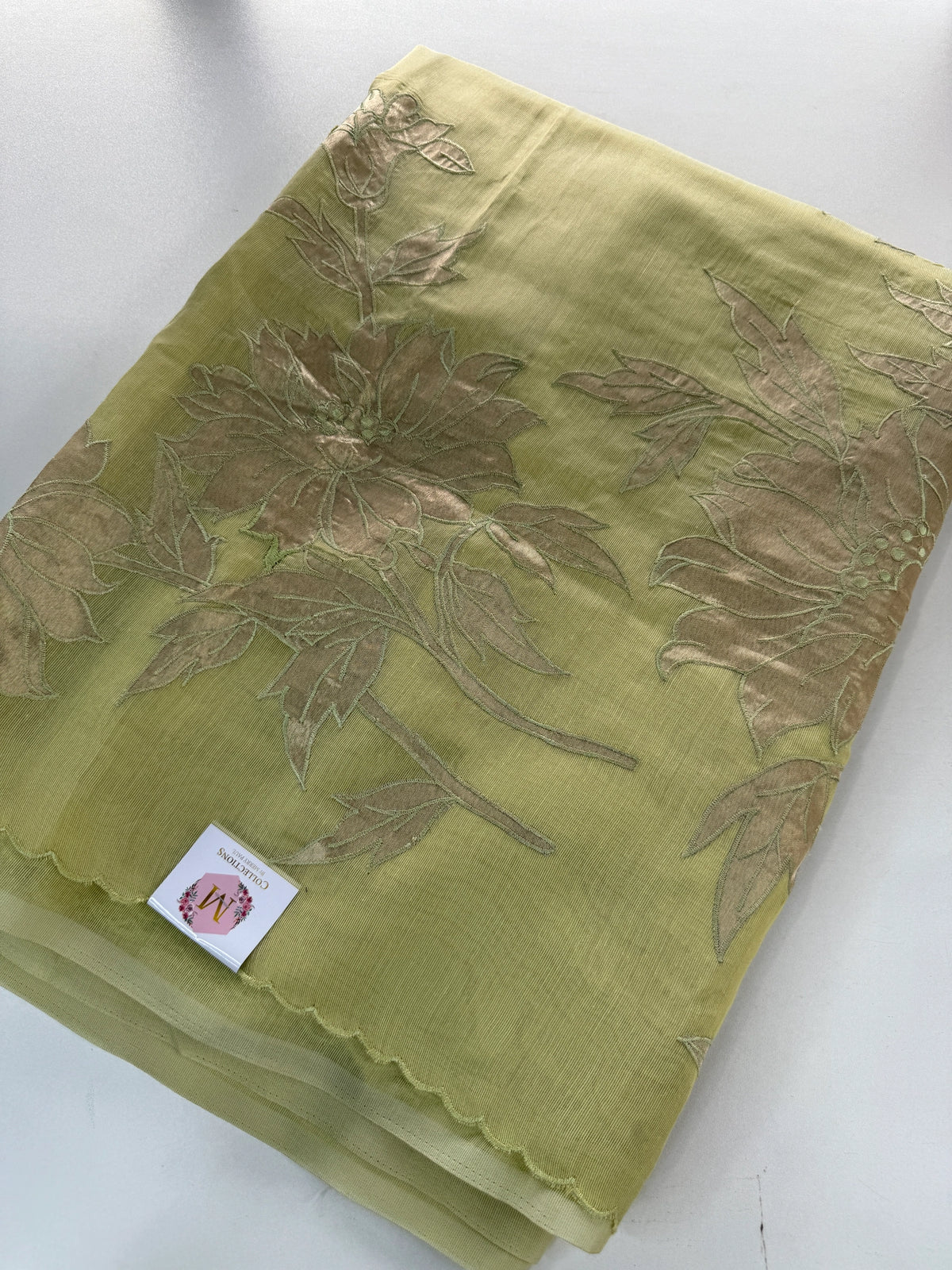 Chanderi Tissue Blended Saree/ AWS17