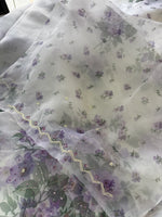 Glass Organza Saree/ 15409