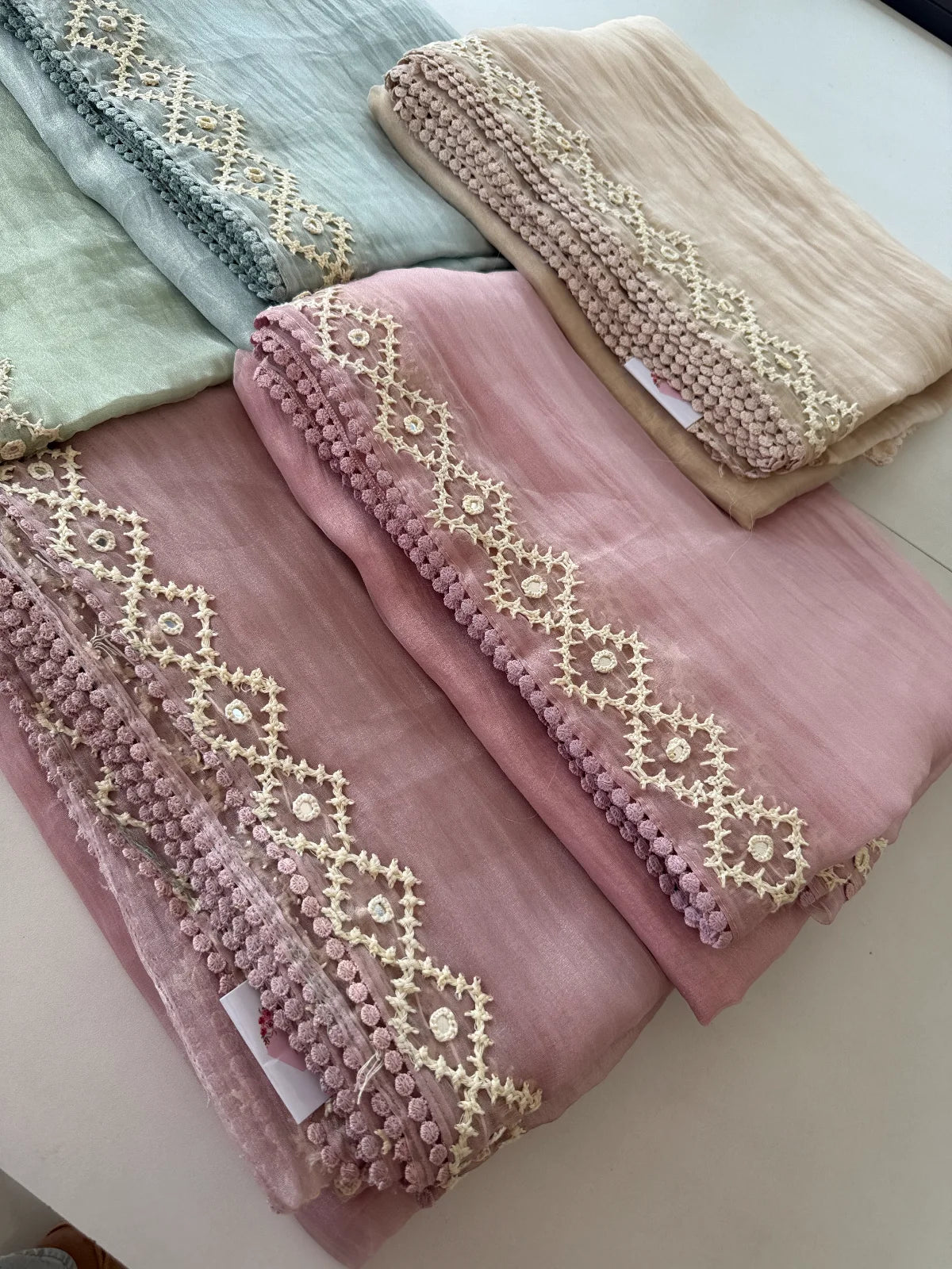 Shimmer crushed georgette /D14932