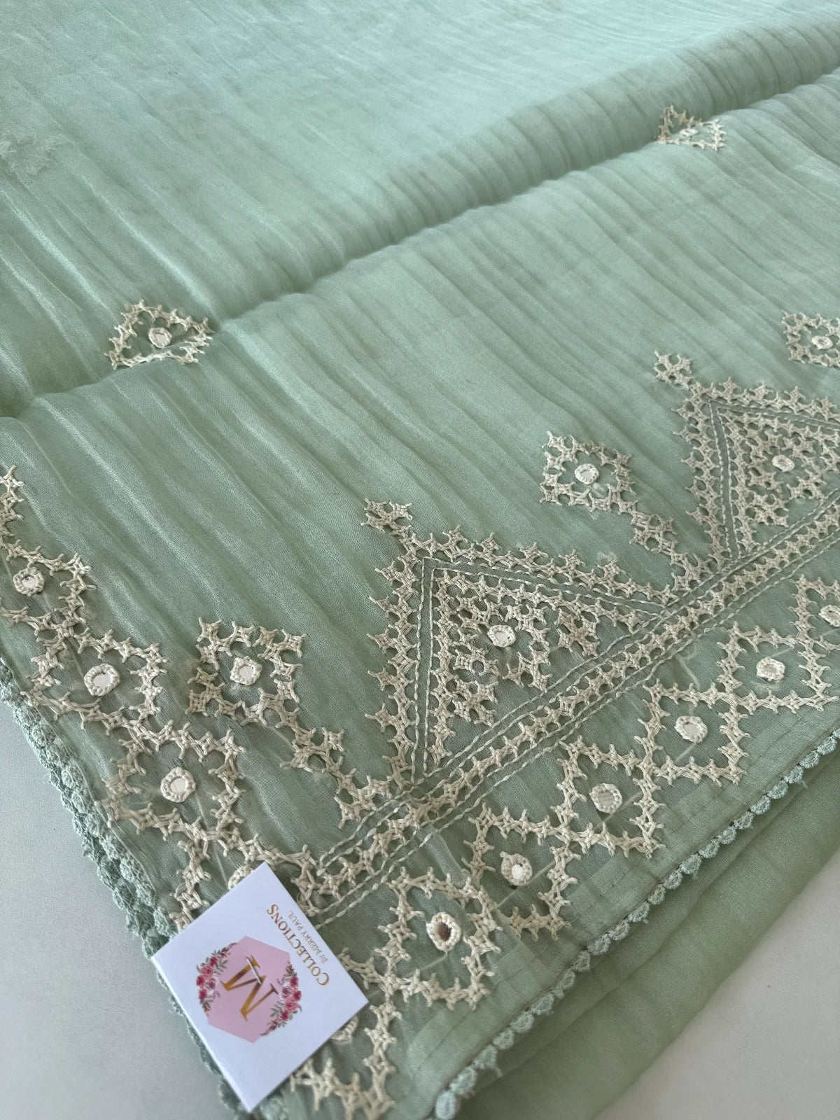 Shimmer crushed georgette /D14932