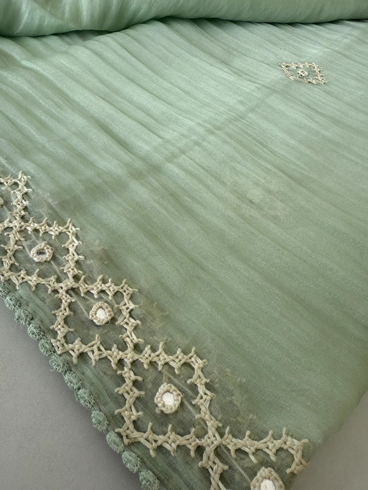 Shimmer crushed georgette /D14932