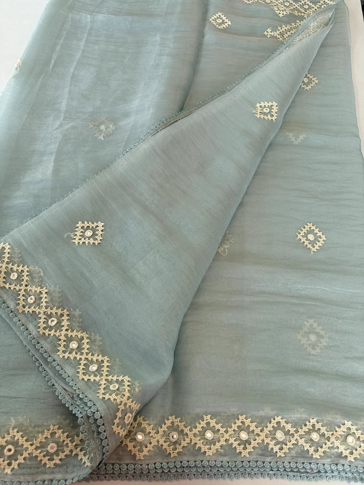 Shimmer crushed georgette /D14932