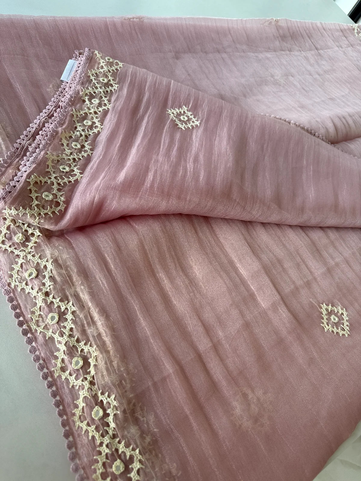 Shimmer crushed georgette /D14932