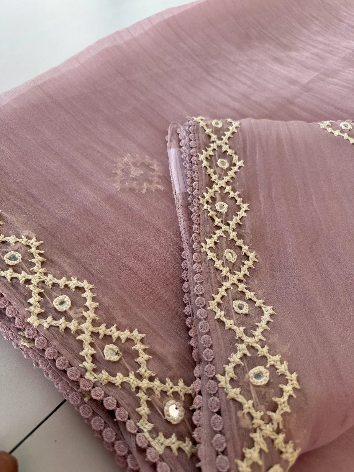 Shimmer crushed georgette /D14932