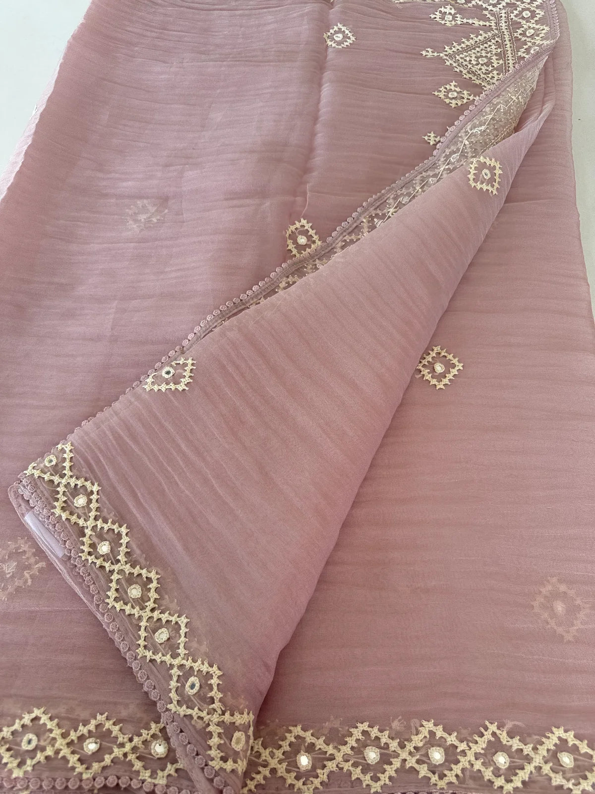 Shimmer crushed georgette /D14932