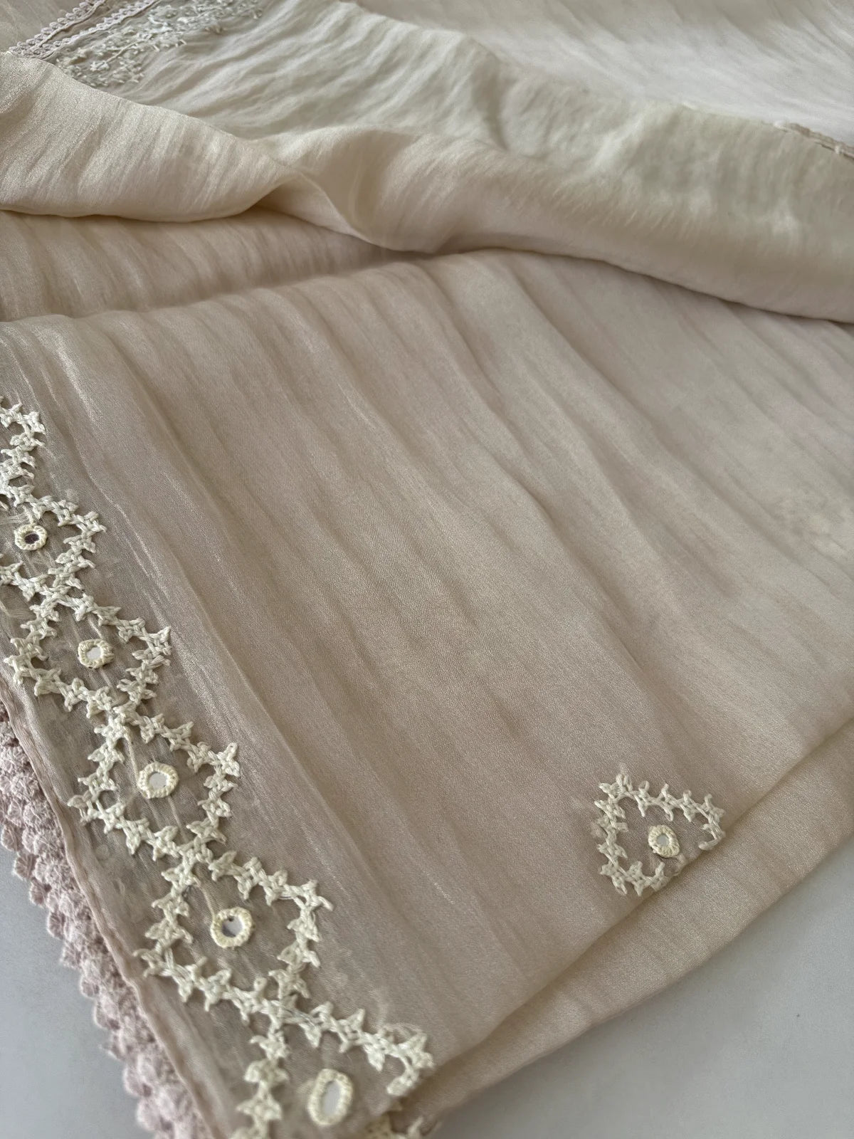 Shimmer crushed georgette /D14932