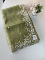 Crushed Crape Saree / MK01