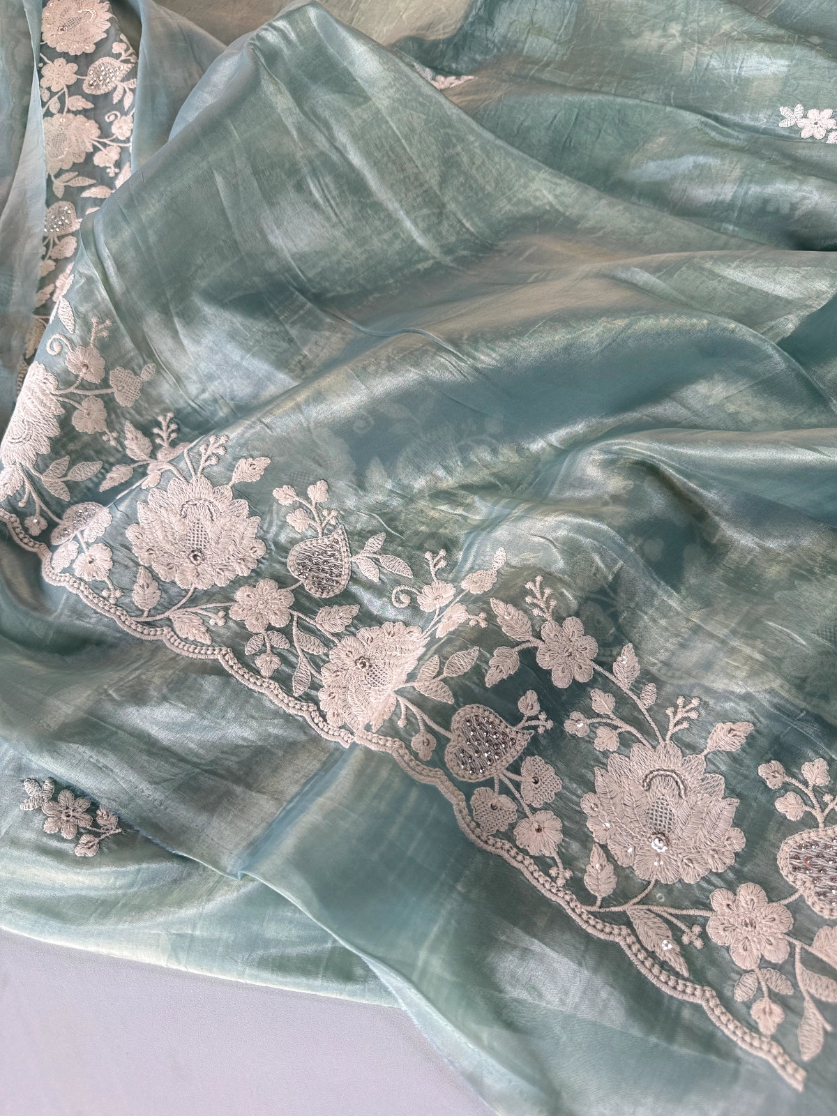 Crushed Organza Saree / MK01