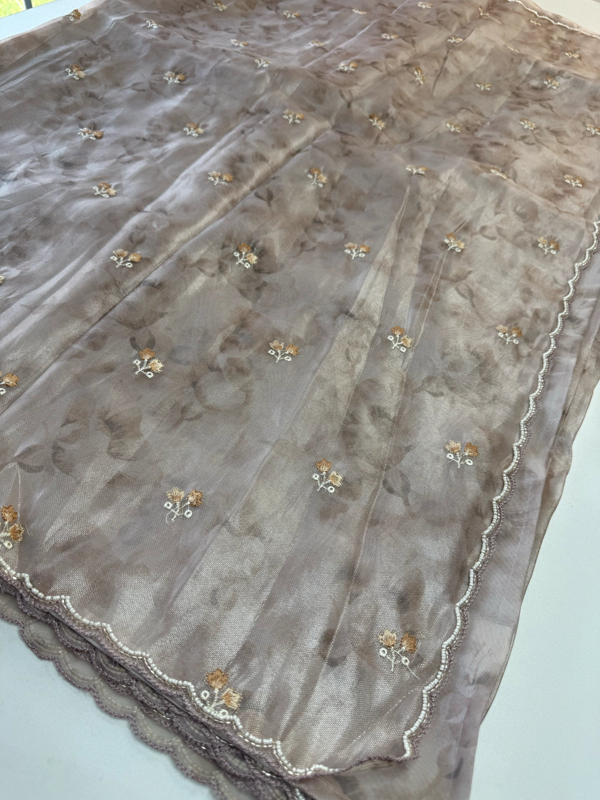 Tissue Organza Saree/ RKF14