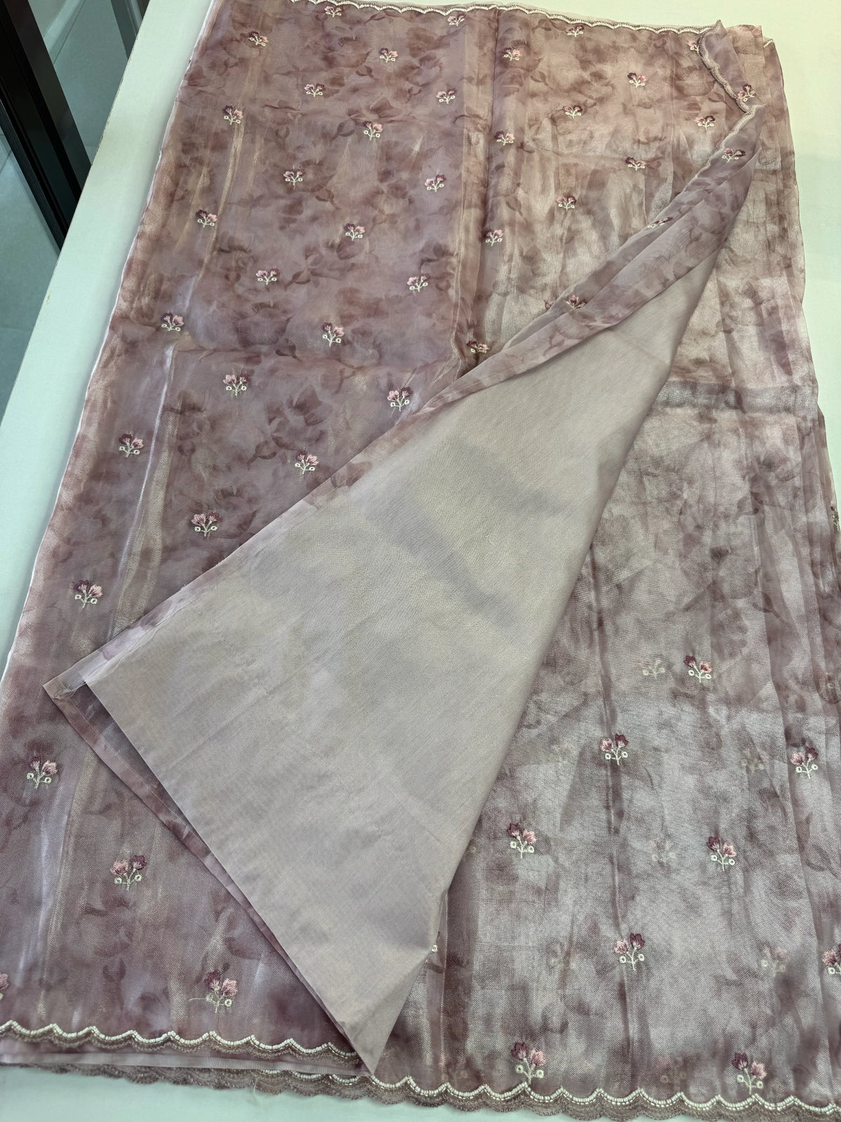 Tissue Organza Saree/ RKF14