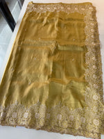 Crushed Organza Saree/ WS99