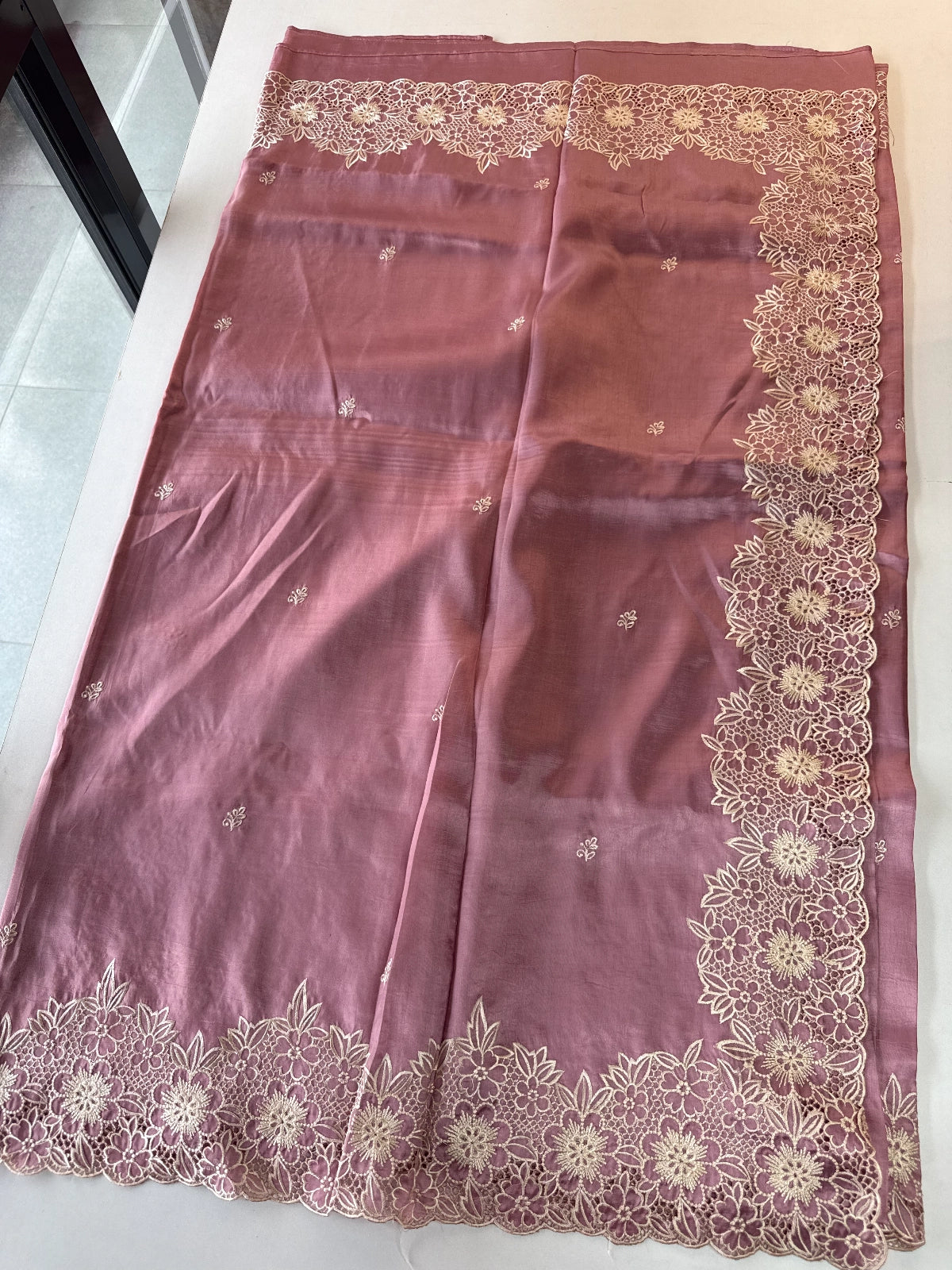 Crushed Organza Saree/ WS99