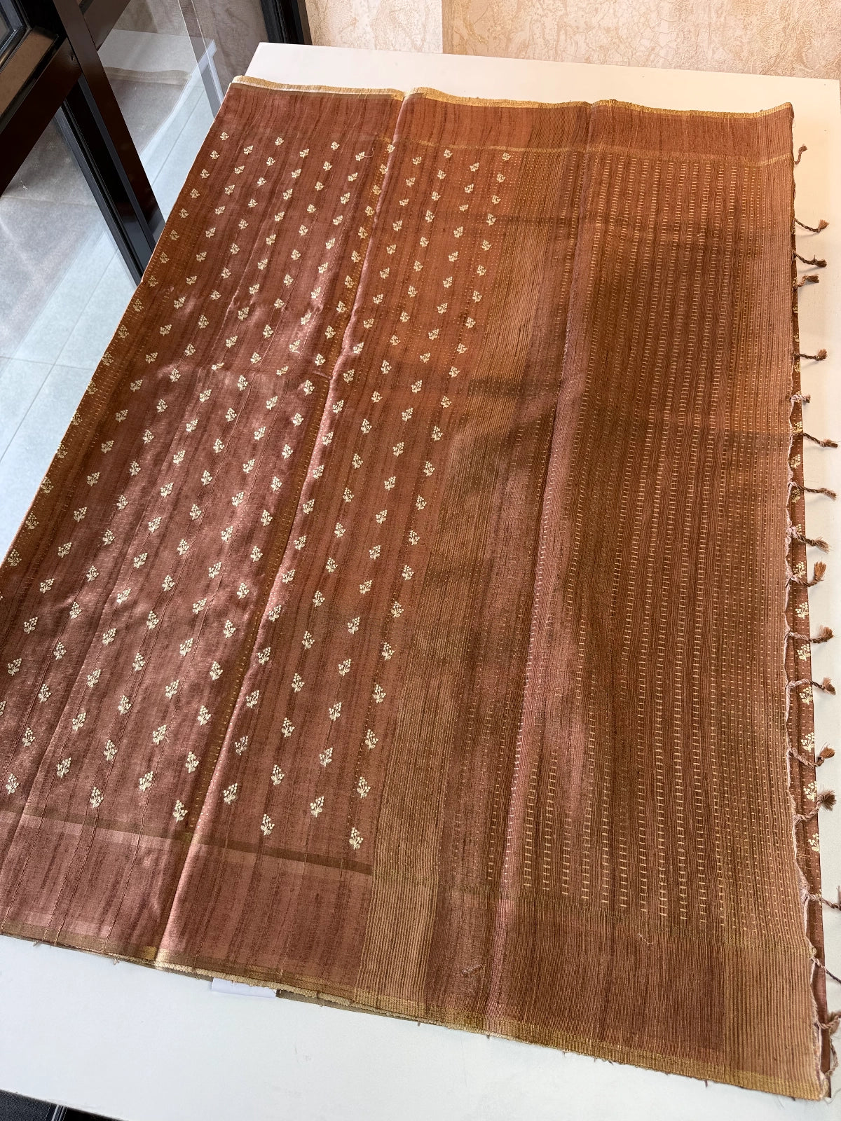 Soft Semi Tussar Silk Saree / MD364