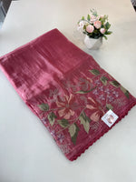 Crushed Organza saree/ 1036C