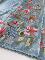 Crushed Organza saree/ 1036C