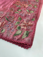 Crushed Organza saree/ 1036C