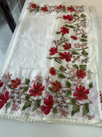 Crushed Organza saree/ 1036C
