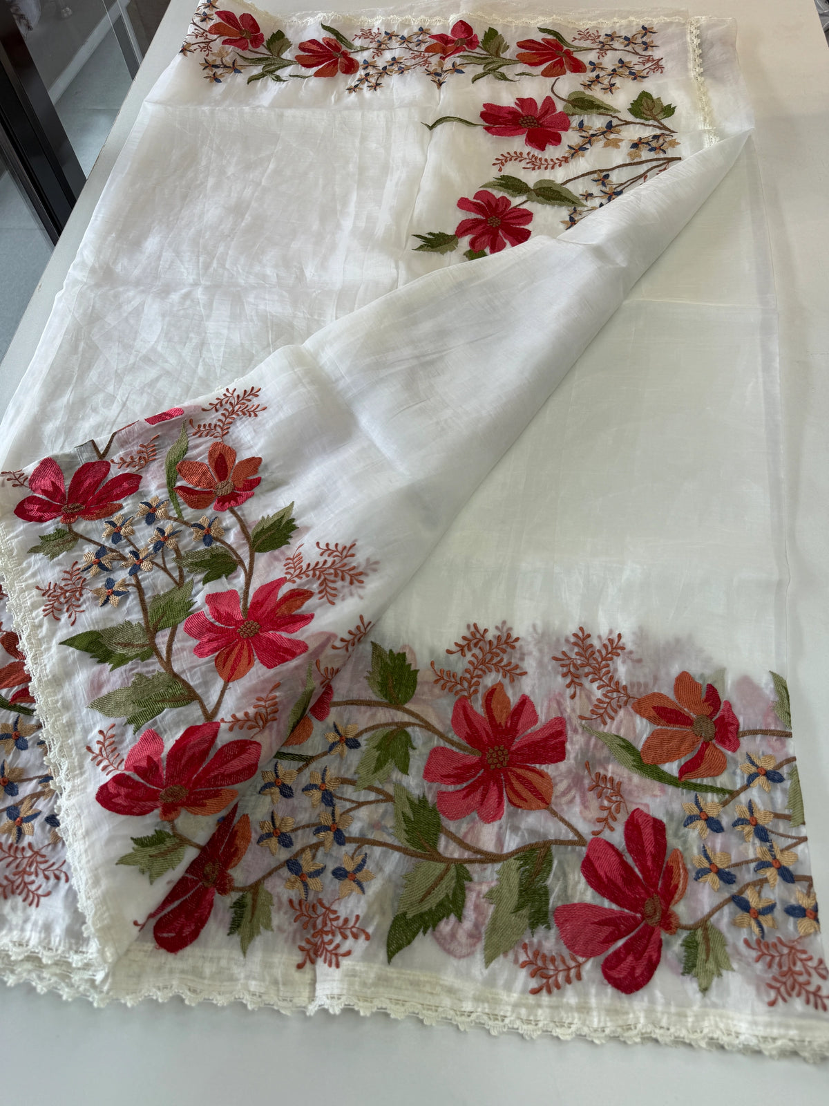 Crushed Organza saree/ 1036C