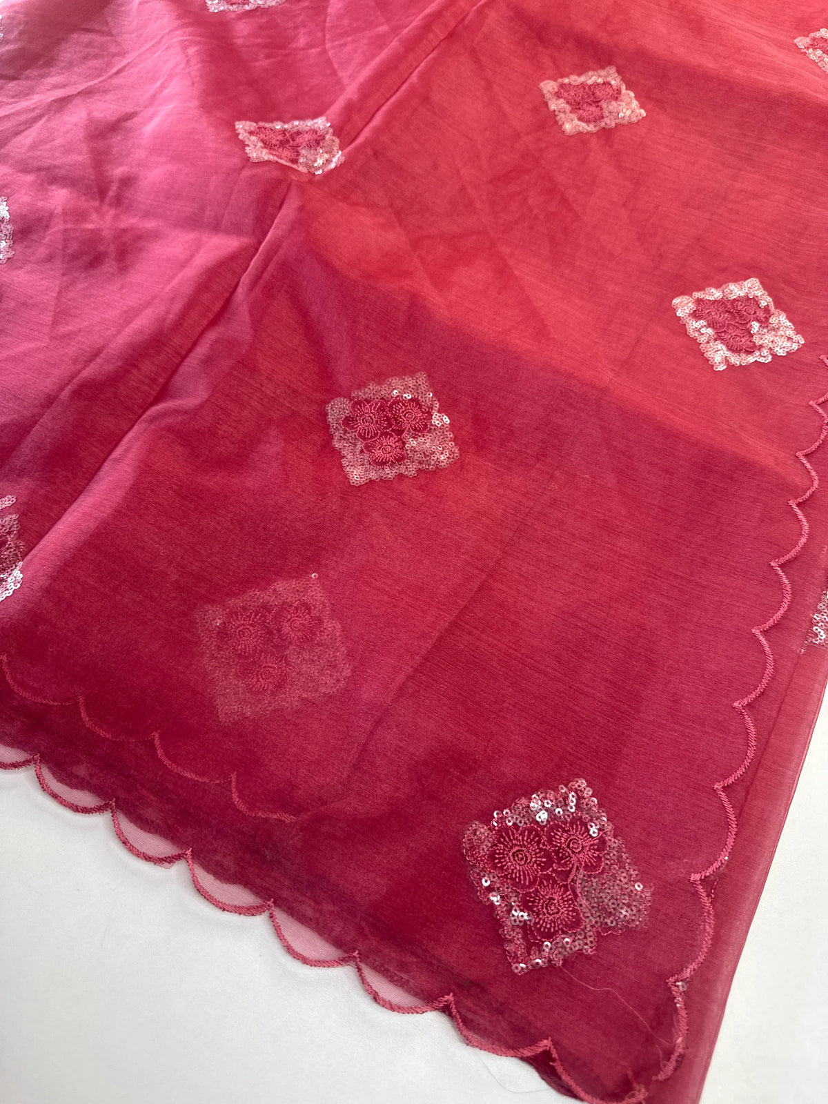 Soft organza saree/ Cw378