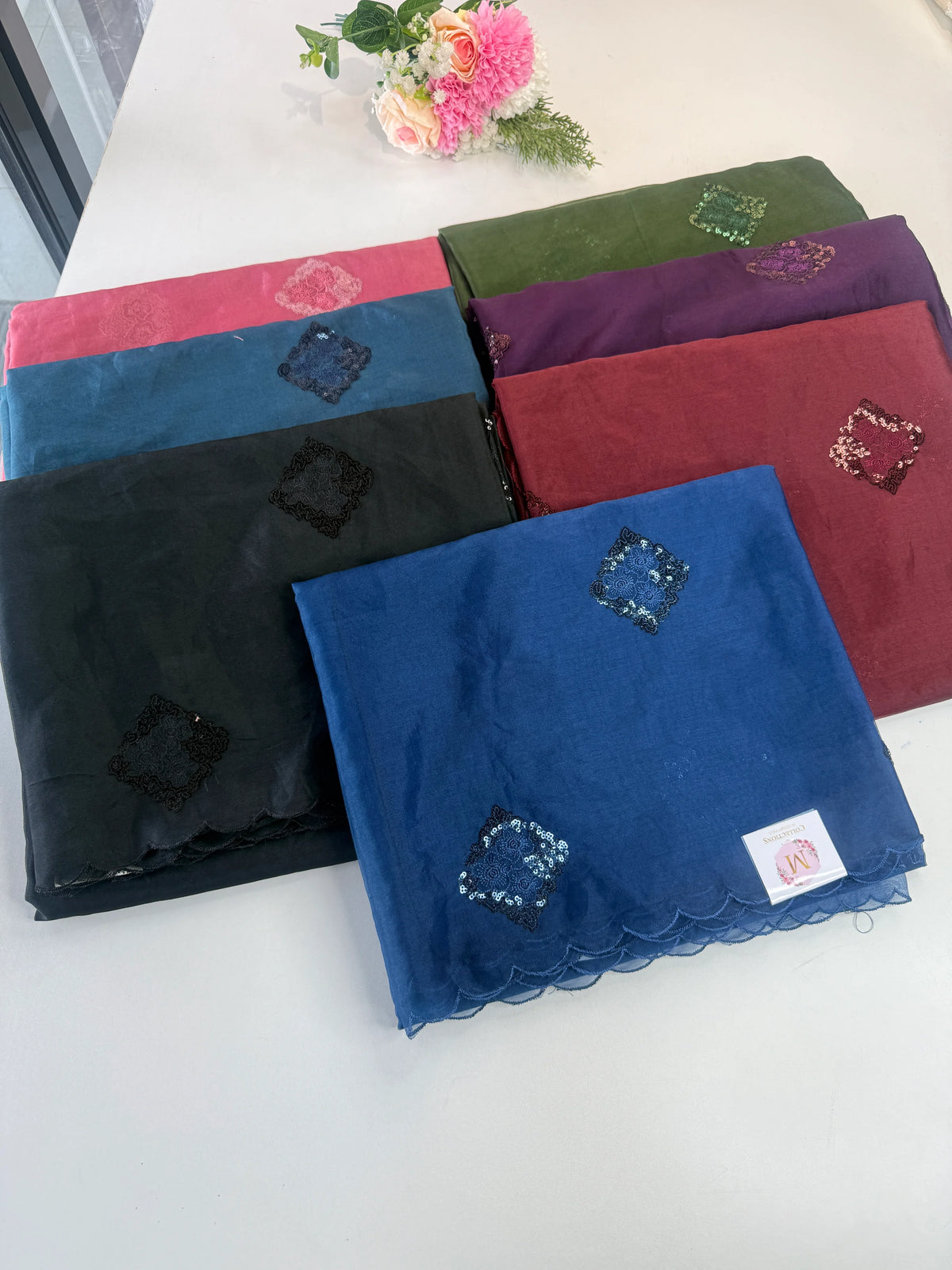 Soft organza saree/ Cw378