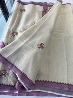 Tissue Linen Saree/ KM4080