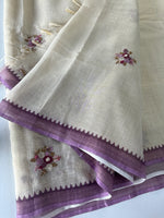 Tissue Linen Saree/ KM4080