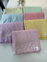 Crushed Crape Saree/ HW456