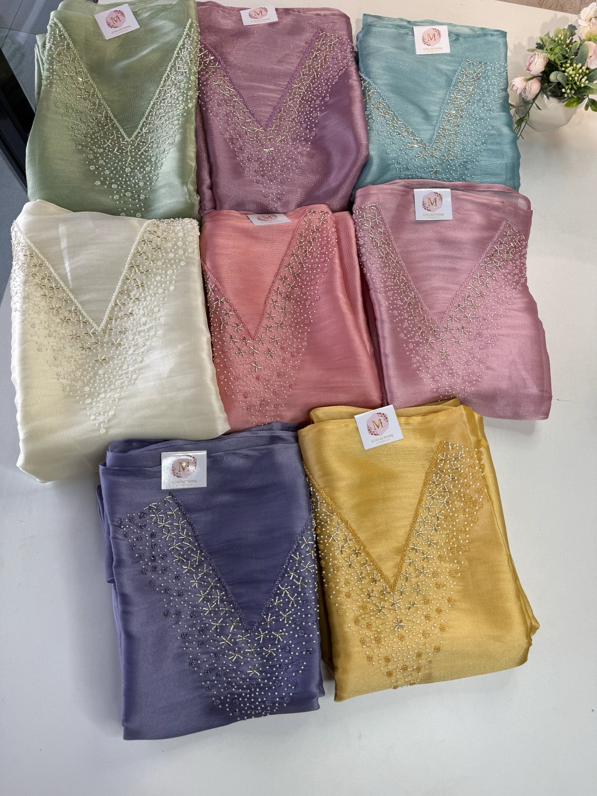 Unstitched Tissue Organza Salwar Set / S1252