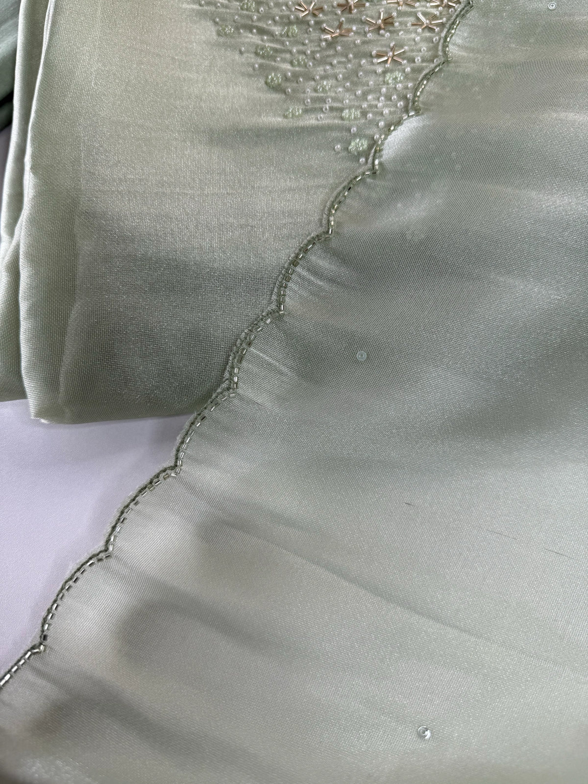 Unstitched Tissue Organza Salwar Set / S1252