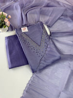 Unstitched Tissue Organza Salwar Set / S1252