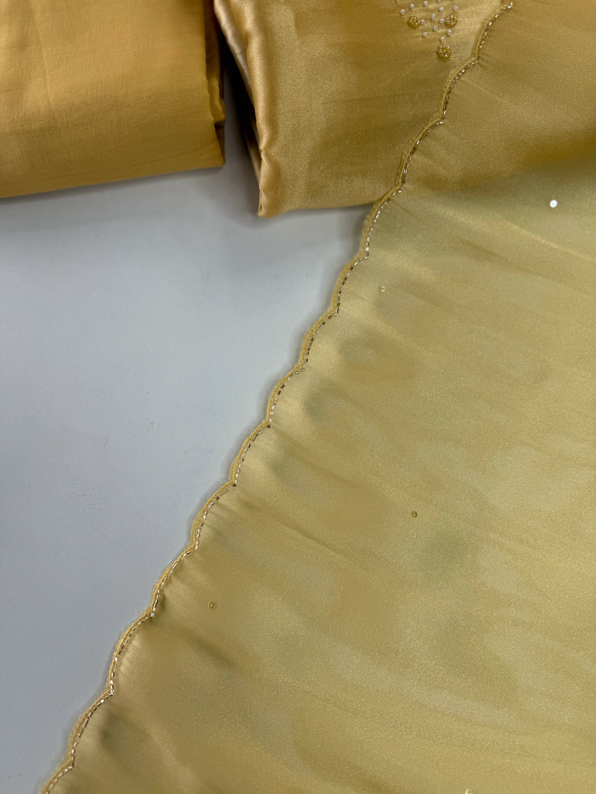 Unstitched Tissue Organza Salwar Set / S1252