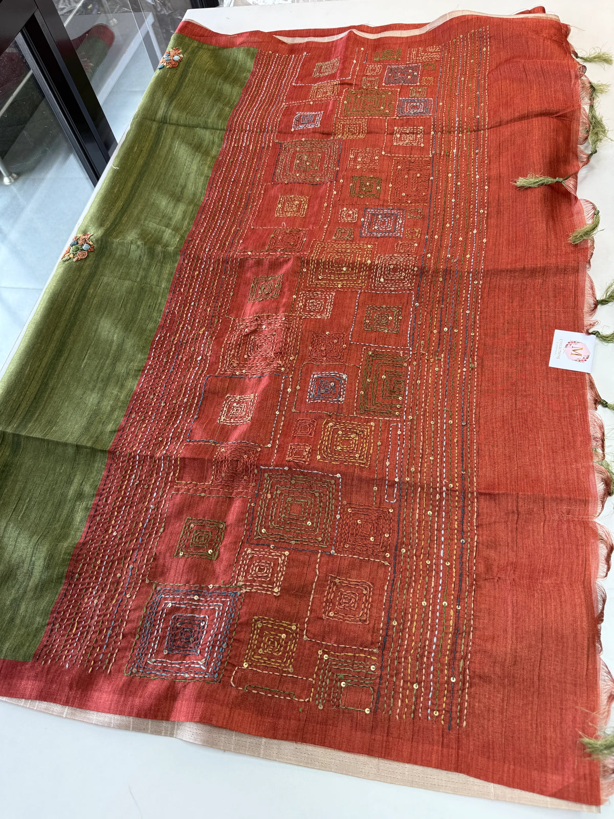 Semi silk saree/ 605G