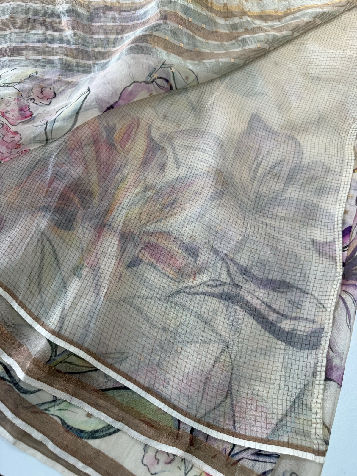 Handloom Kora Silk Saree/RE5896