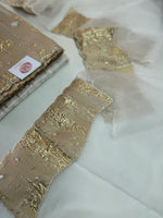Turkish Organza Unstitched Salwar Set/ 266H